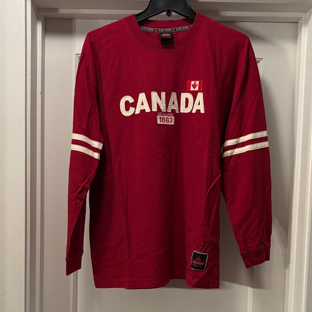 Men’s Kalson Canada 1867 Red Long Sleeve Shirt